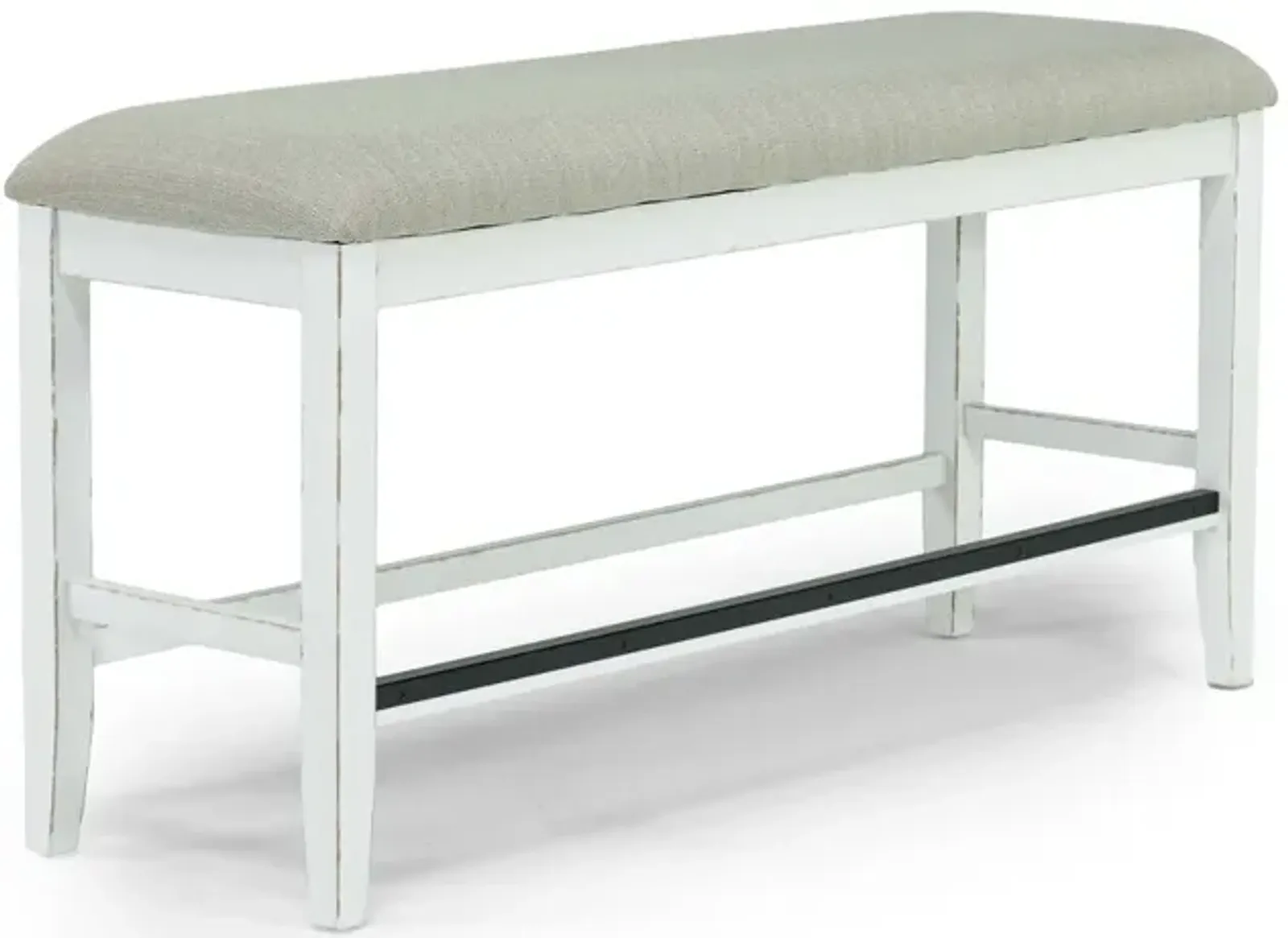 Bellevue Counter Bench in Antique White