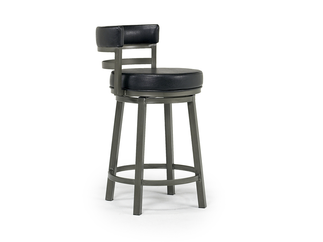 Madrid Counter Height Stool in Mineral & Black, Swivel