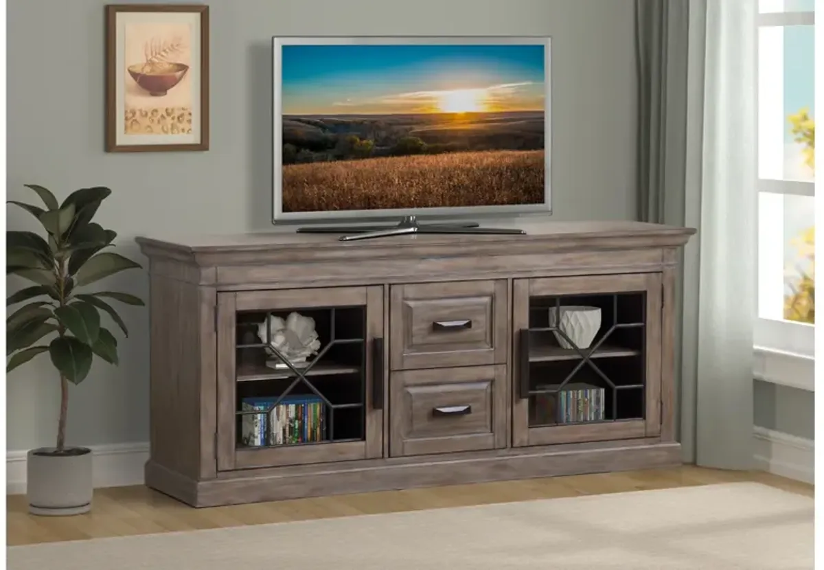 Sundance Media Console in Brown, 76 Inch