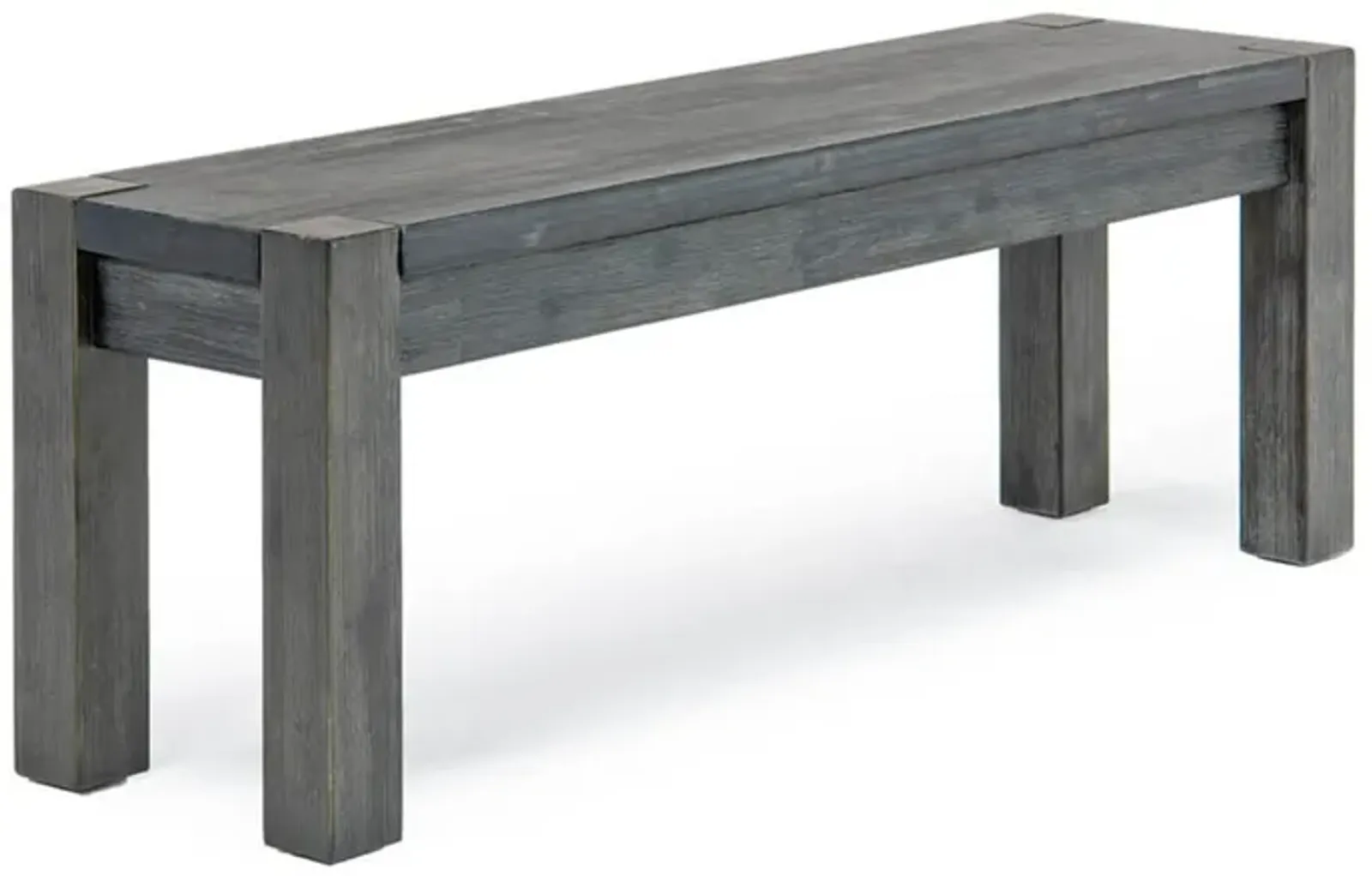 Meadow Dining Bench in Gray