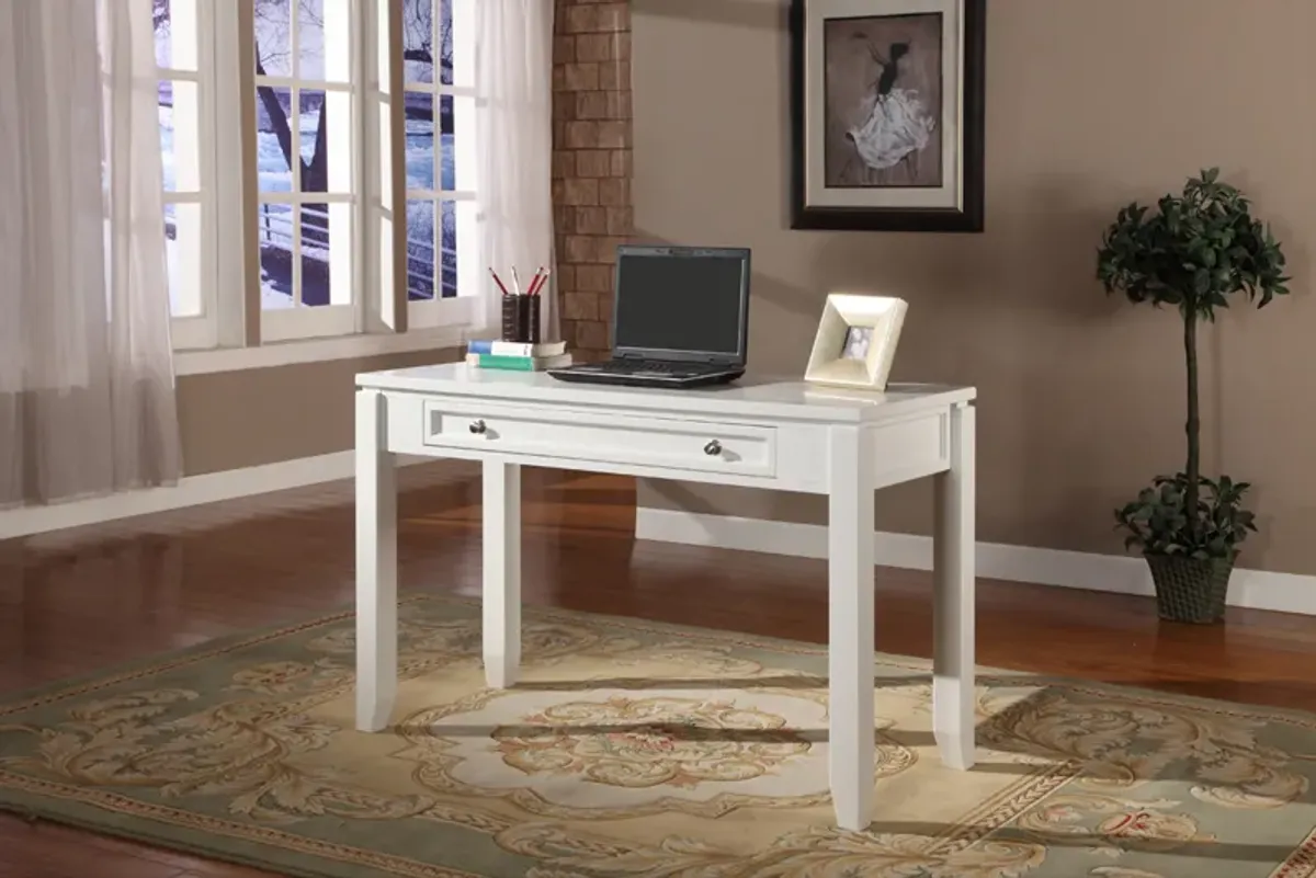 Boca Office Desk in White, 47 Inch