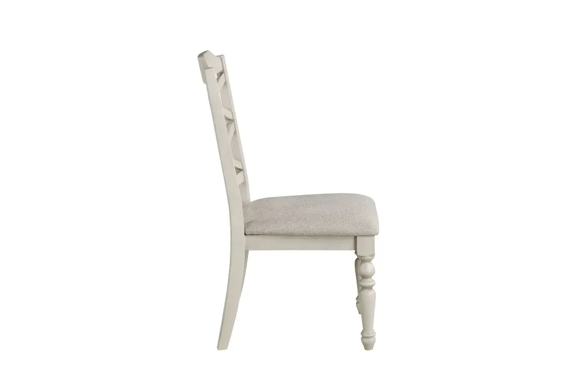 Jennifer Side Chair in White, Set of 2