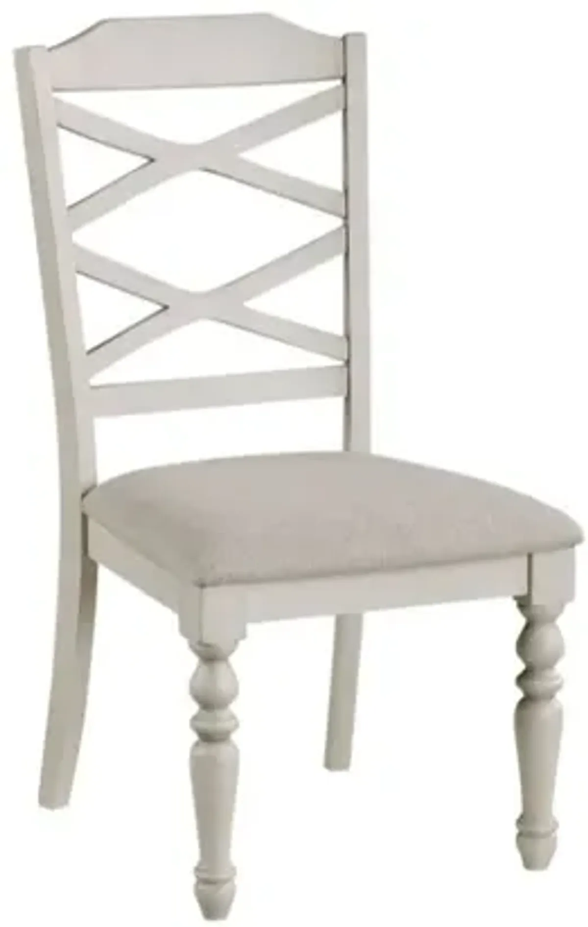 Jennifer Side Chair in White, Set of 2