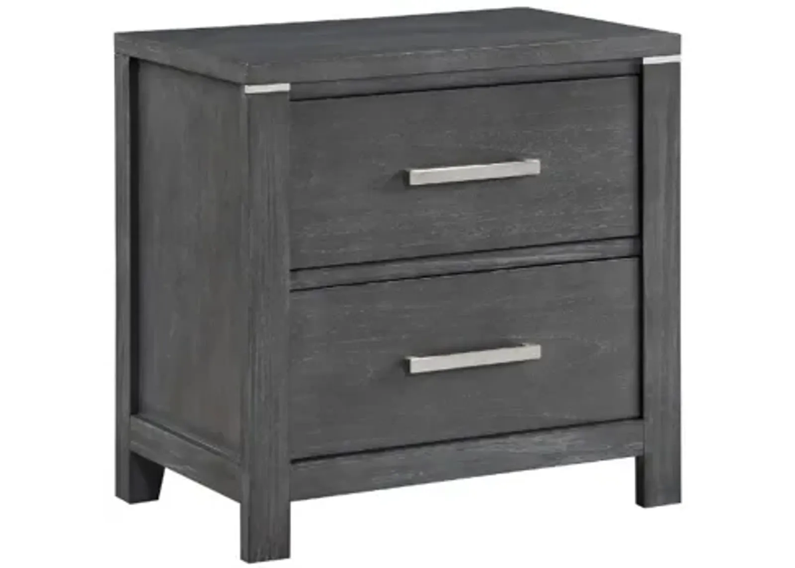 Odessa Nightstand in Charcoal Gray