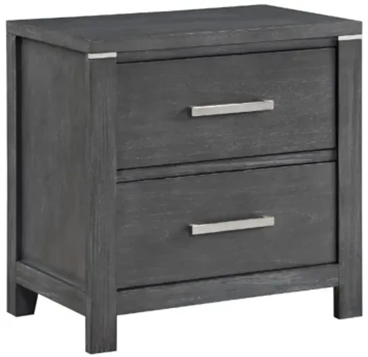 Odessa Nightstand in Charcoal Gray