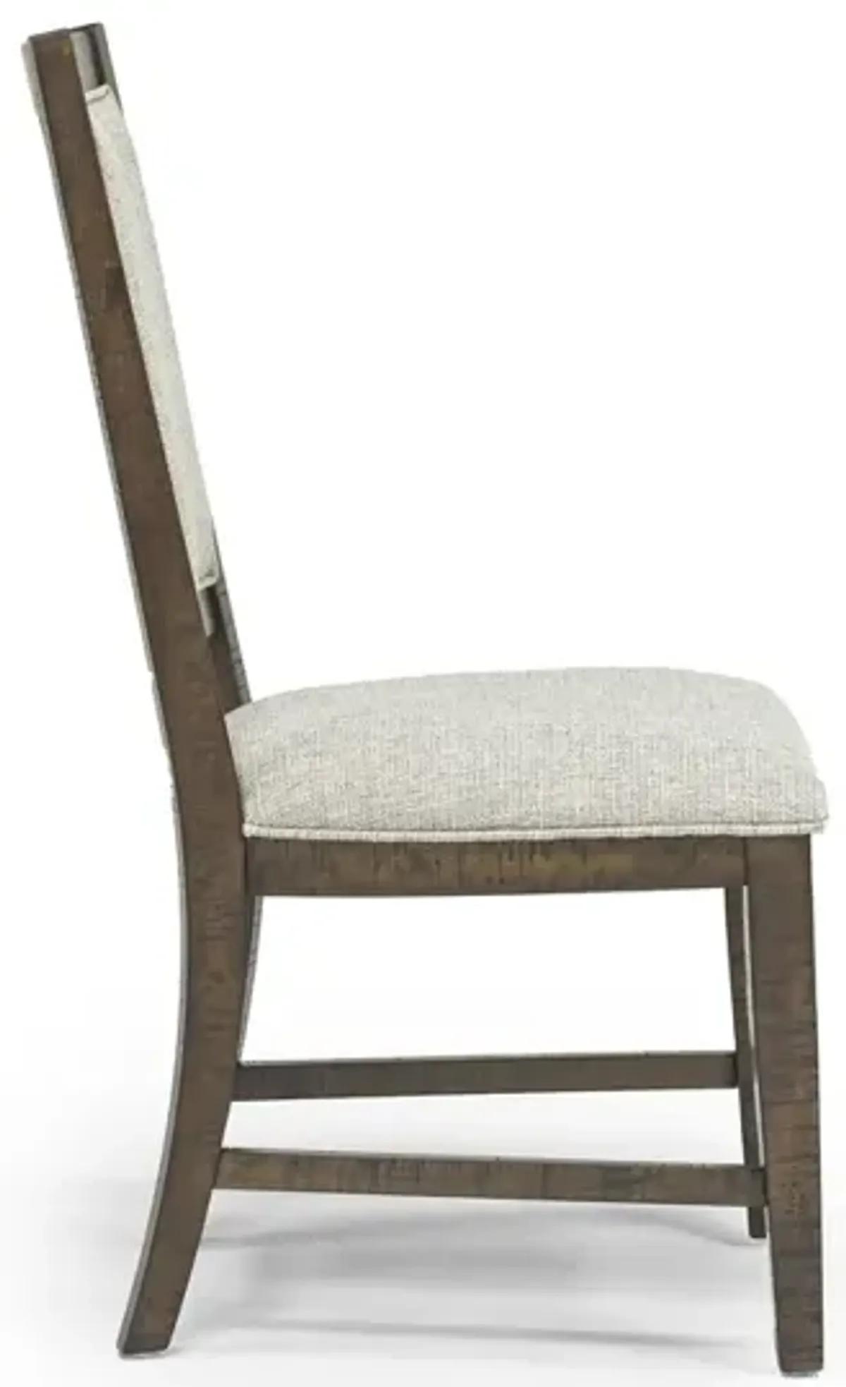 Bay Creek Side Chair in Toasted Nutmeg, Upholstered V-back