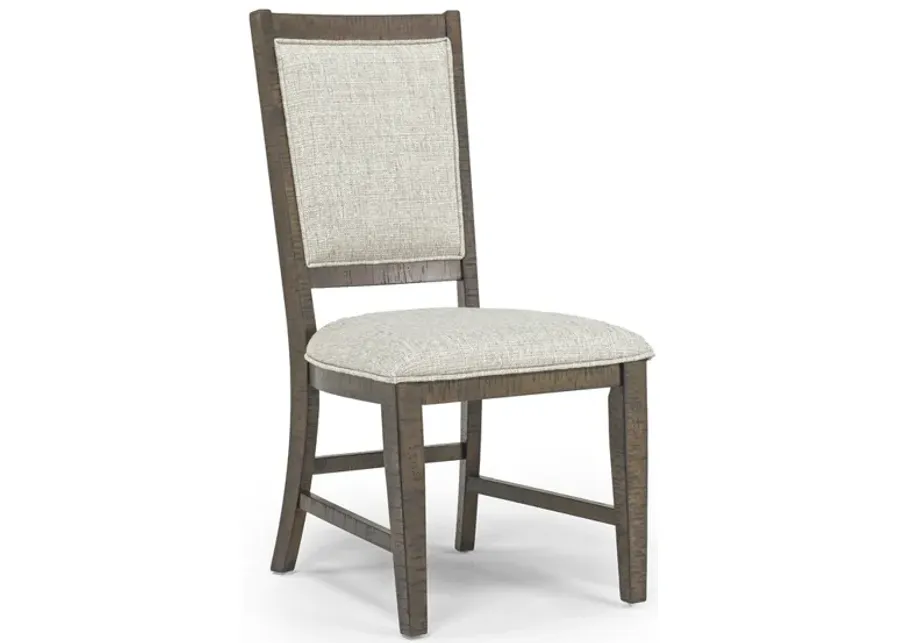 Bay Creek Side Chair in Toasted Nutmeg, Upholstered V-back