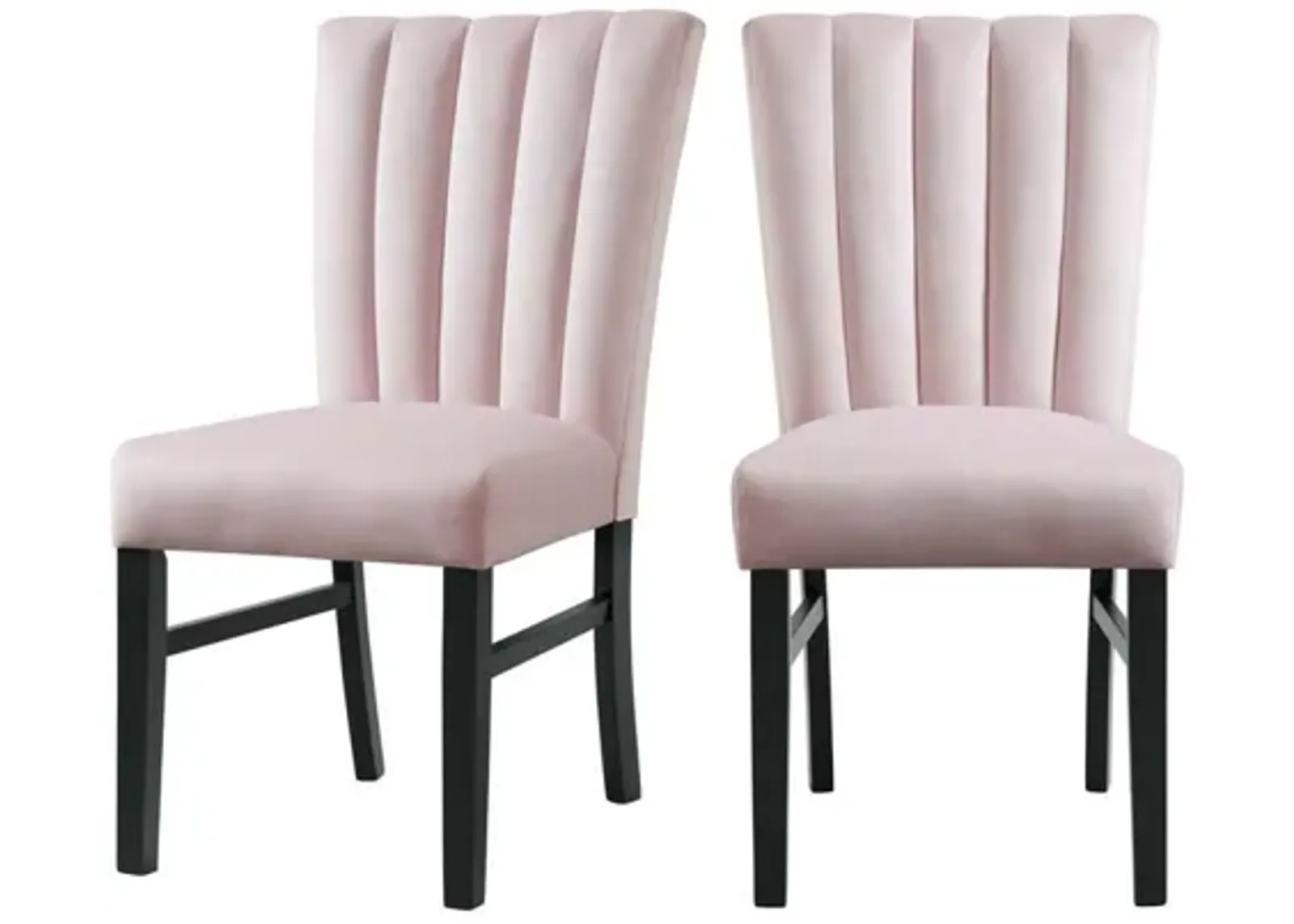 Bellini Side Chair in Pink, Set of 2