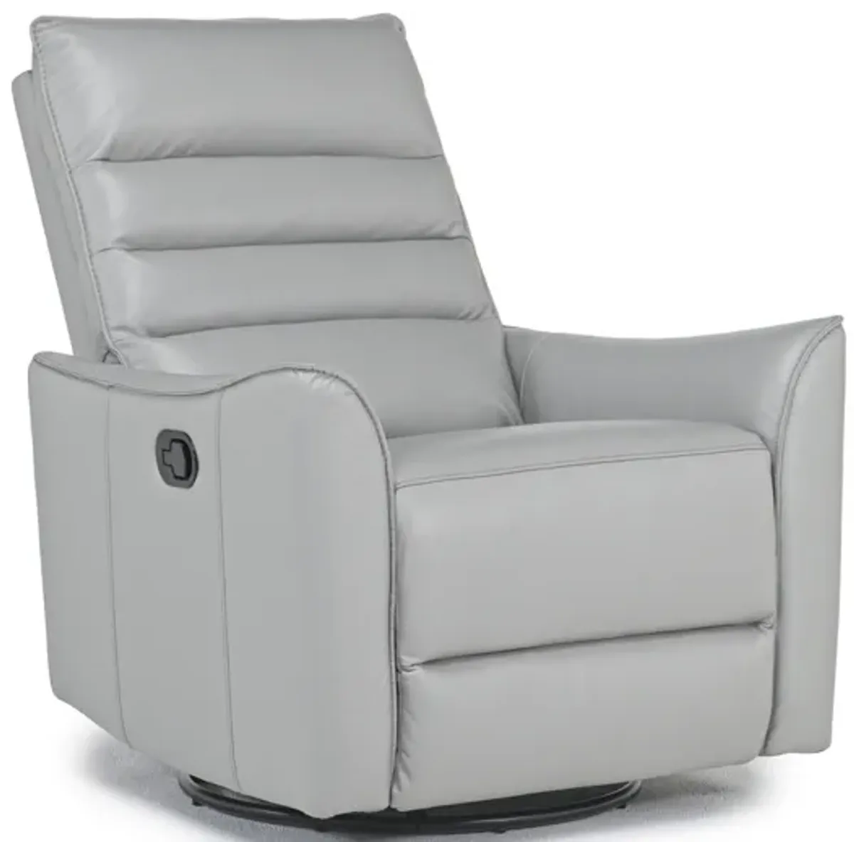 Vasco Recliner in Dallas Light Gray Leather