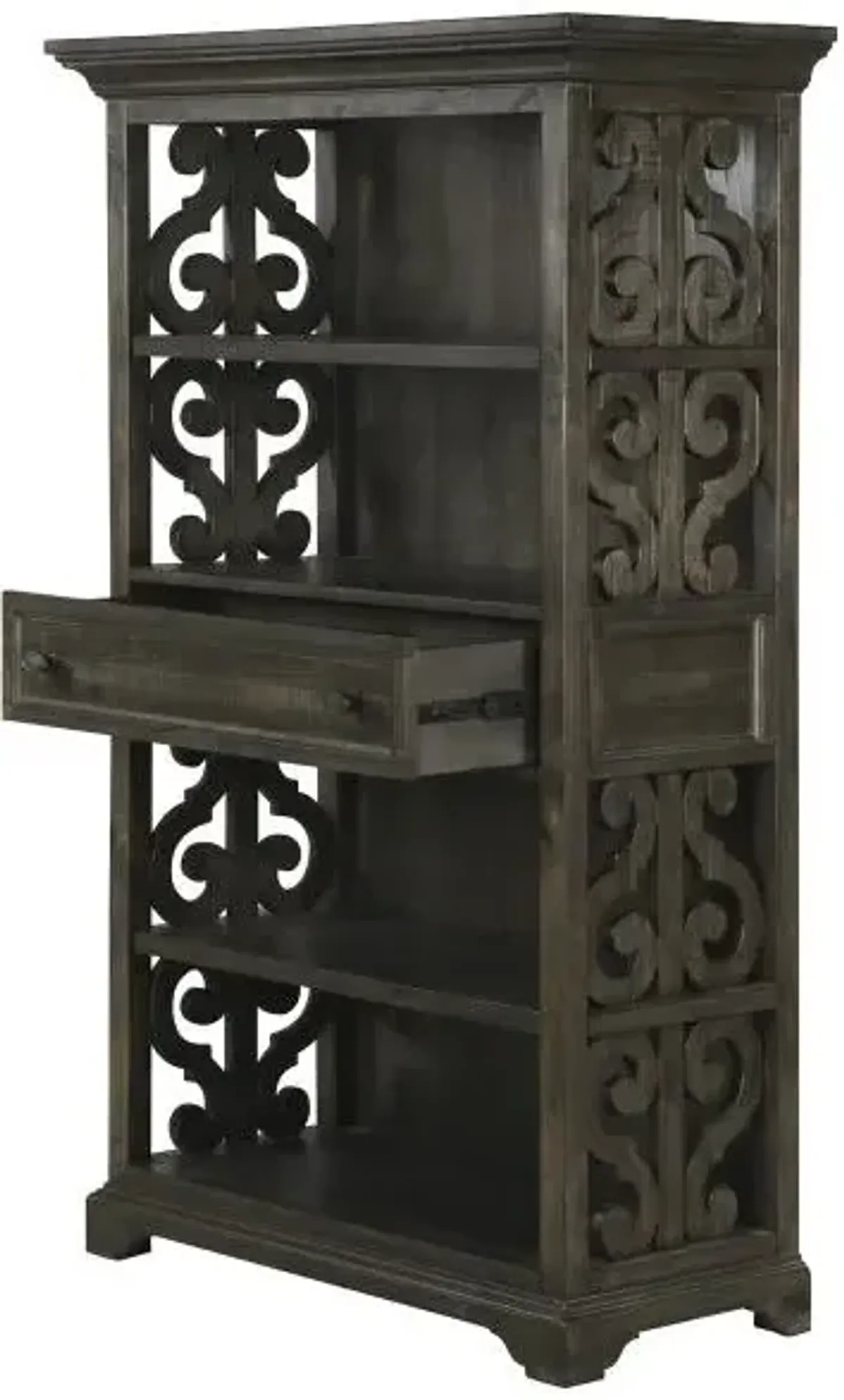 Bellamy Office Bookcase in Charcoal