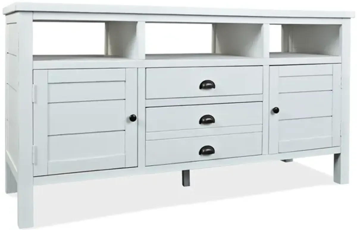 Artisans Media Console in White, 60 Inch