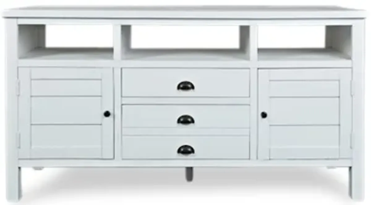 Artisans Media Console in White, 60 Inch