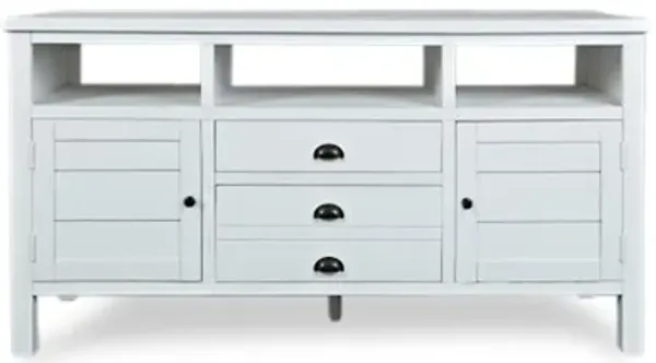 Artisans Media Console in White, 60 Inch