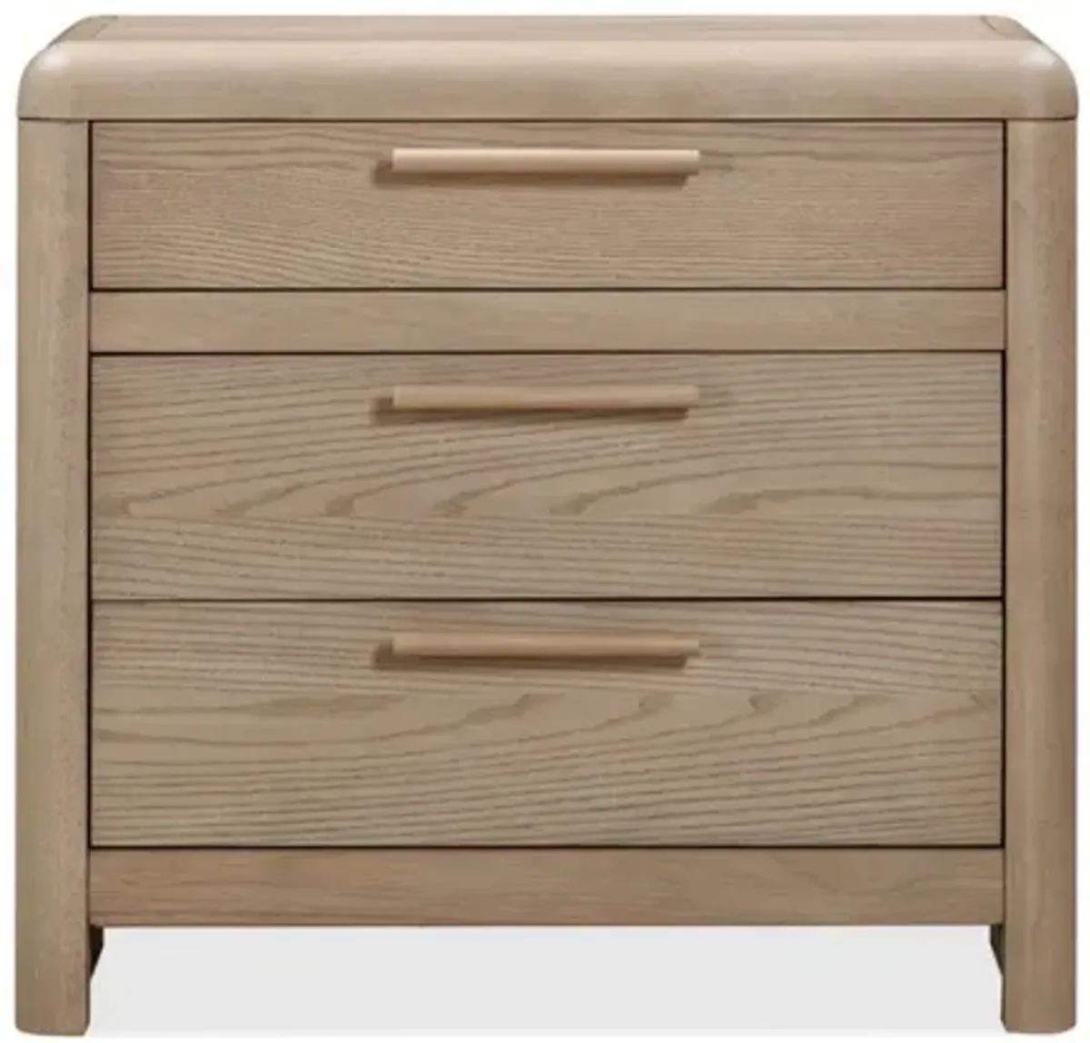Furano 3 Drawer Nightstand in Ginger