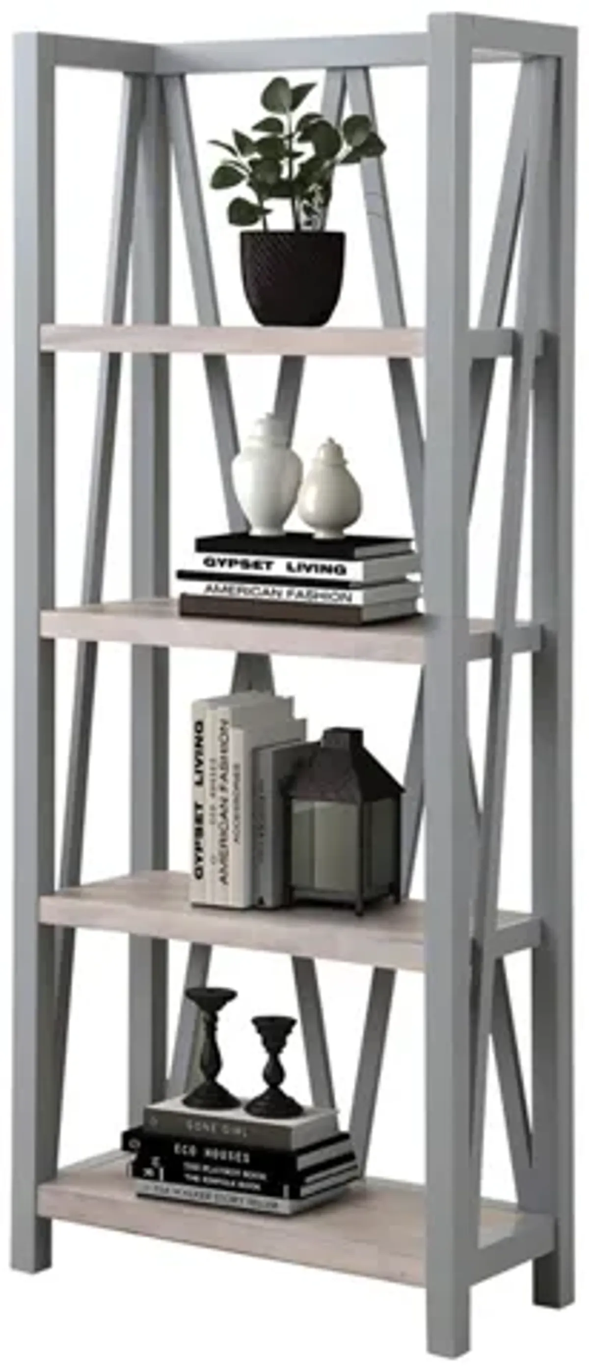 Americana Bookcase in Gray