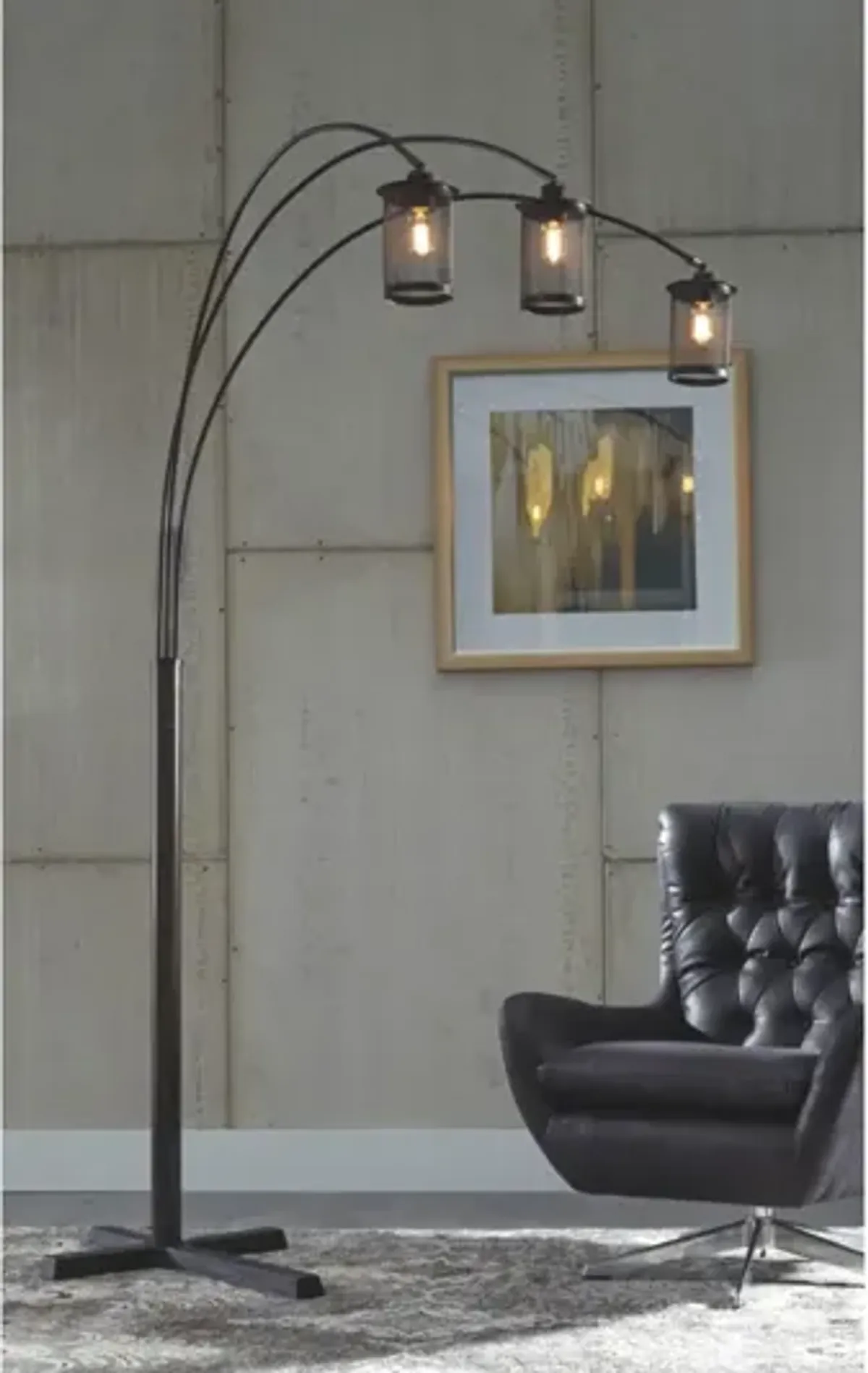 Maovesa Arc Floor Lamp in Bronze