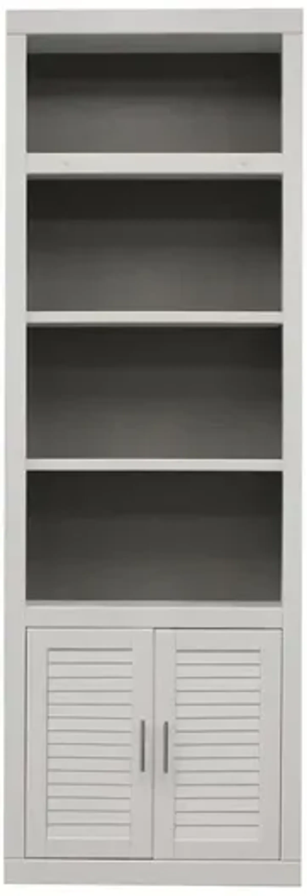 Catalina Library Wall Bookcase in White, 32 Inch