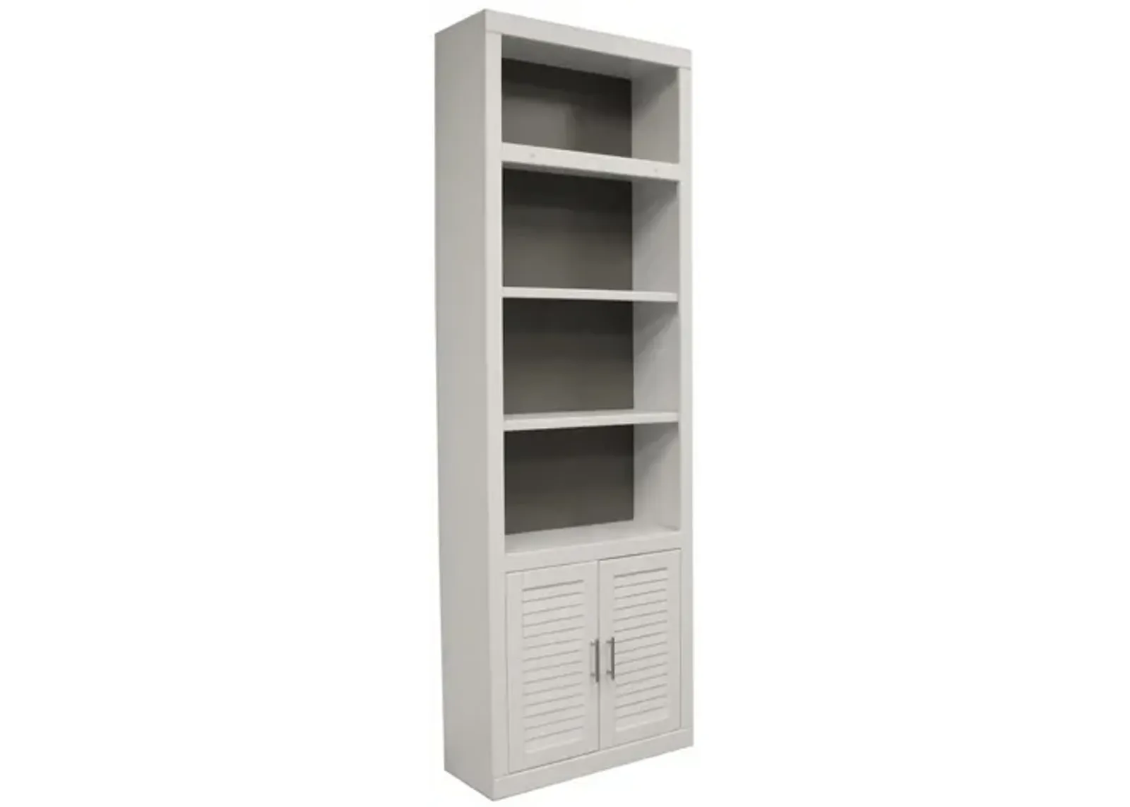 Catalina Library Wall Bookcase in White, 32 Inch