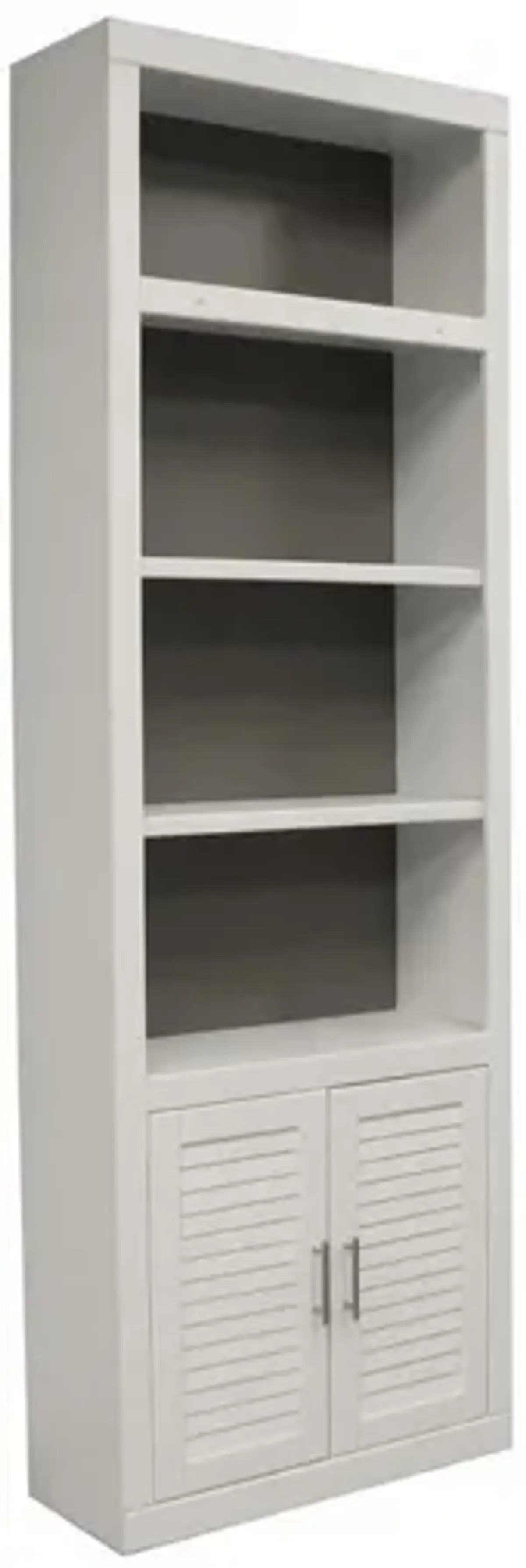 Catalina Library Wall Bookcase in White, 32 Inch