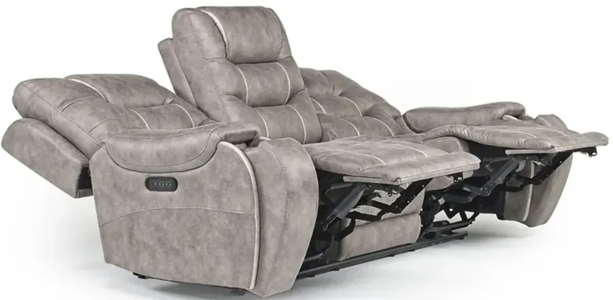 Estilo 2 Power Sofa in Canyon Gray