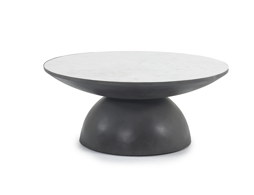 Circularity Coffee Table in Dark Gray/White