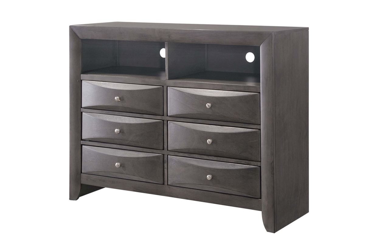 Remi Media Chest in Gray