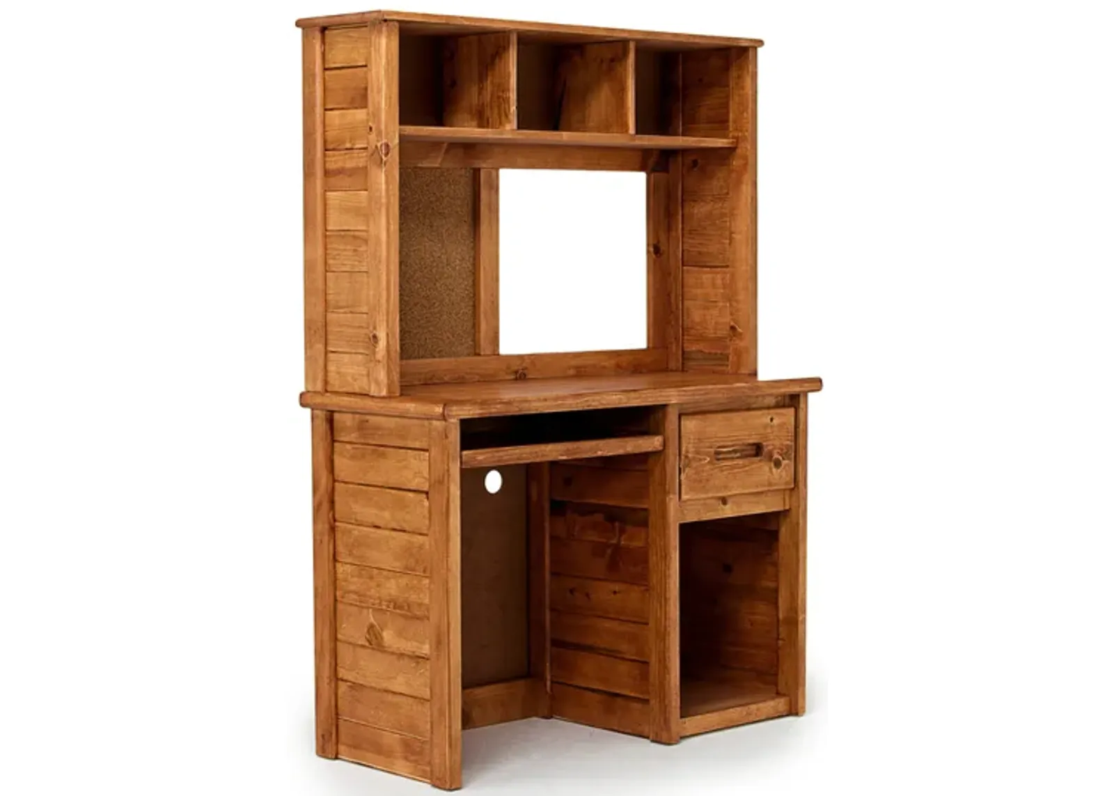 Young Pioneer Desk & Hutch in Natural