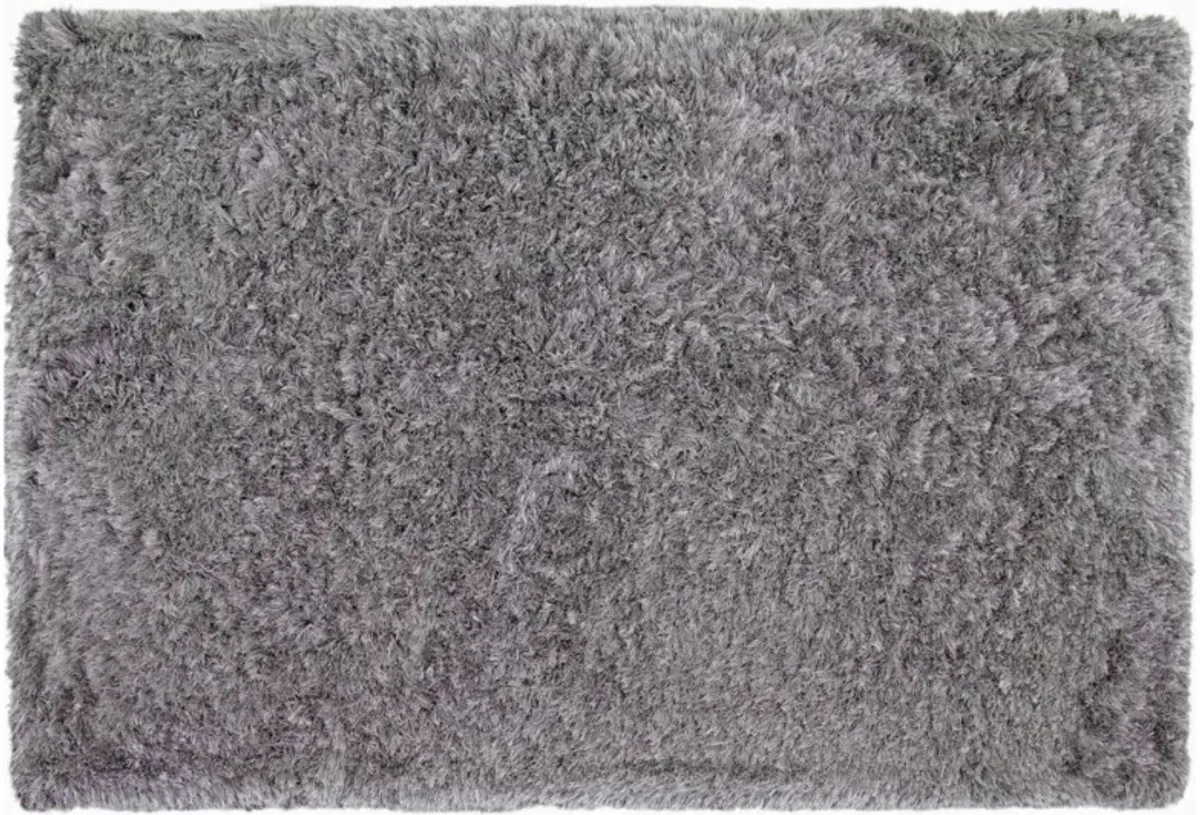 Luxe Shag Rug in Gray, 5x8