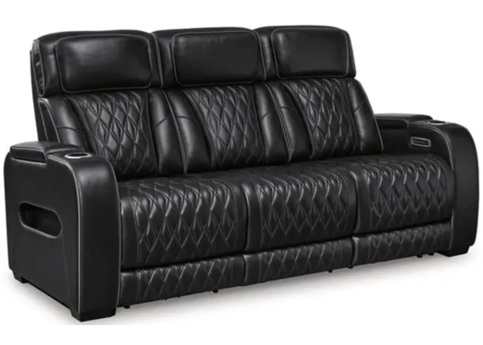 Boyington 2 Power Sofa in Black