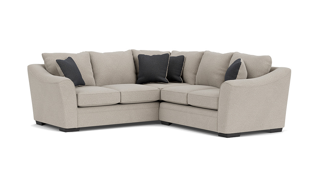 Brazil Tux Loveseat Sectional in Dano Fossil, Right Facing, Gel