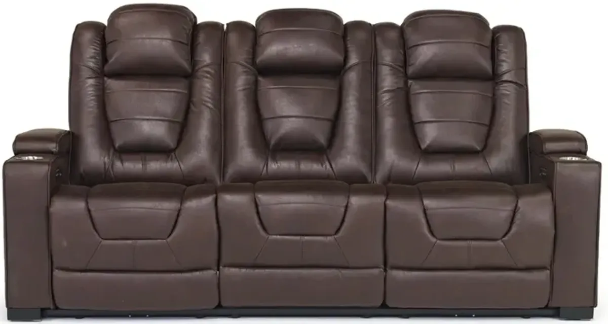 Cody 2 Power Sofa in Walnut