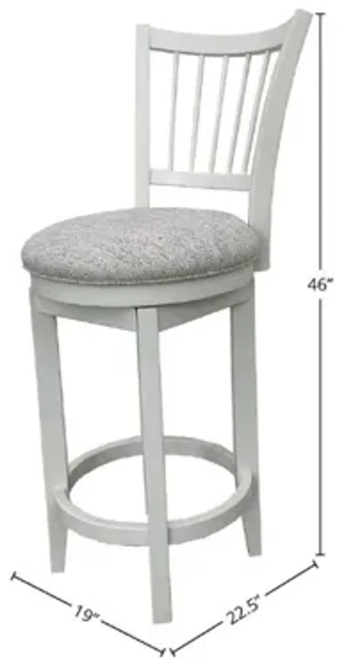 Americana Swivel Barstool in Cotton