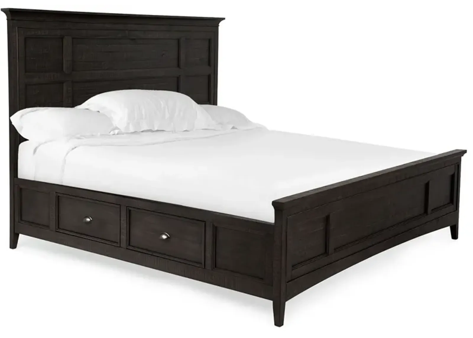 Bay Creek Panel Bed w/ Storage in Graphite, Queen