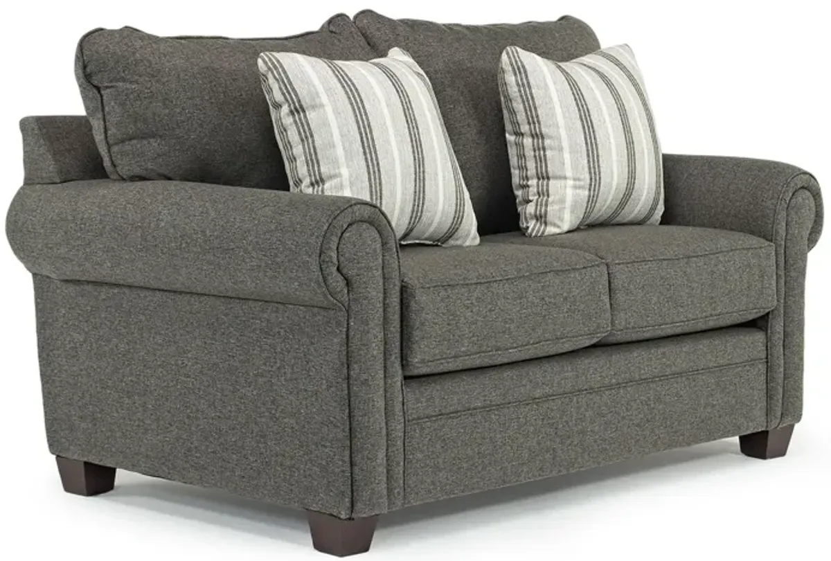 Cordoba Loveseat in Splash Charcoal