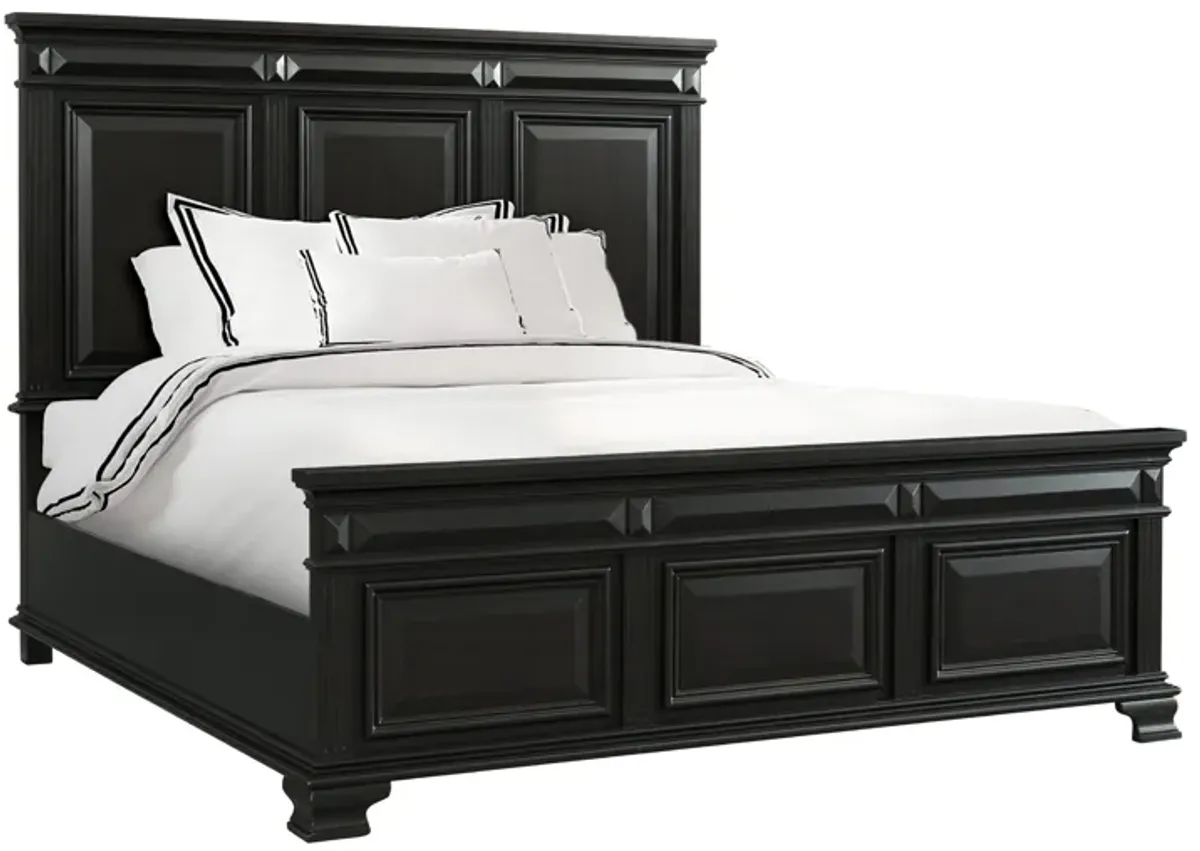 Calloway Panel Bed in Espresso, Queen