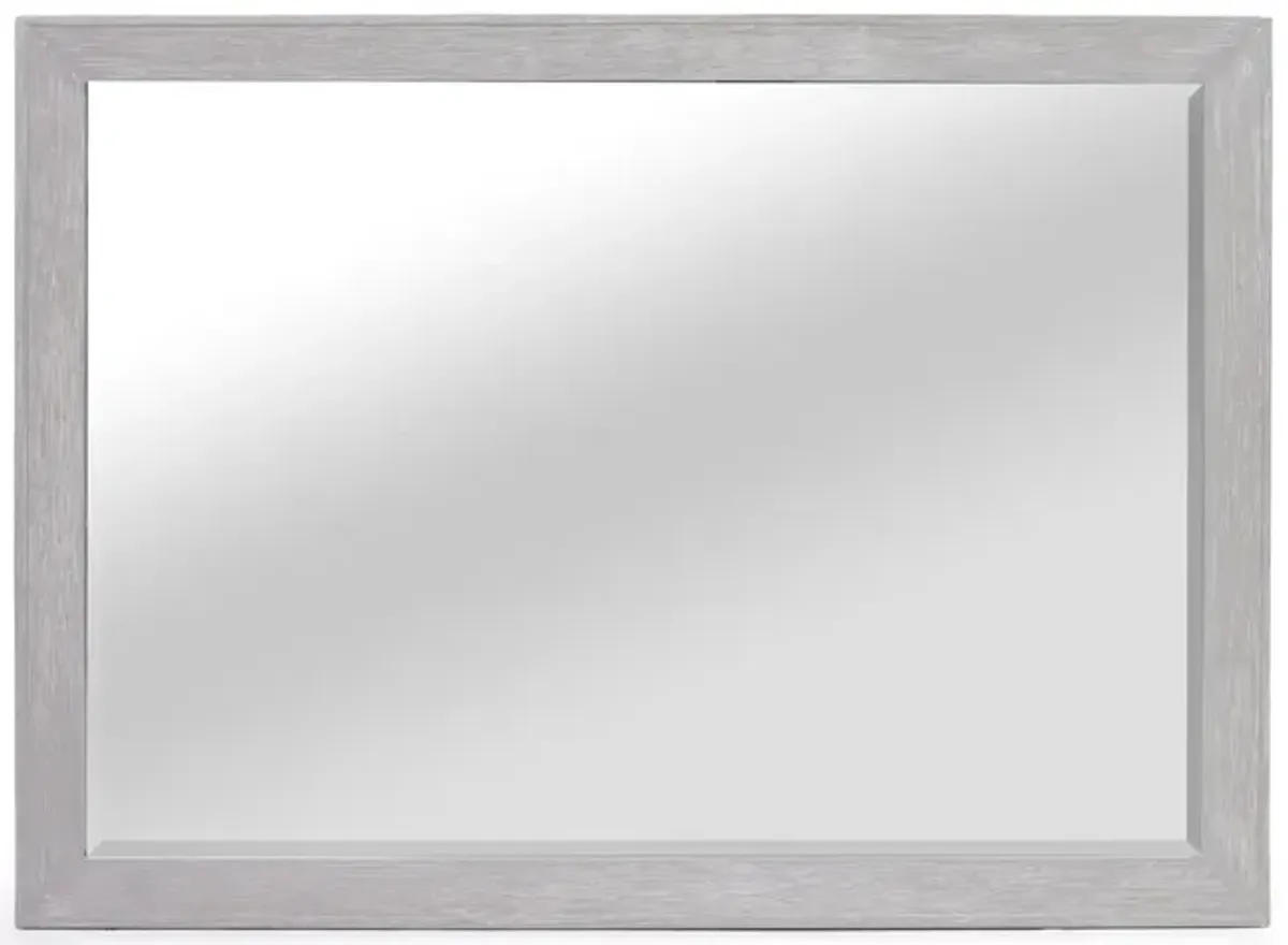 Fiona Mirror in Mist Gray