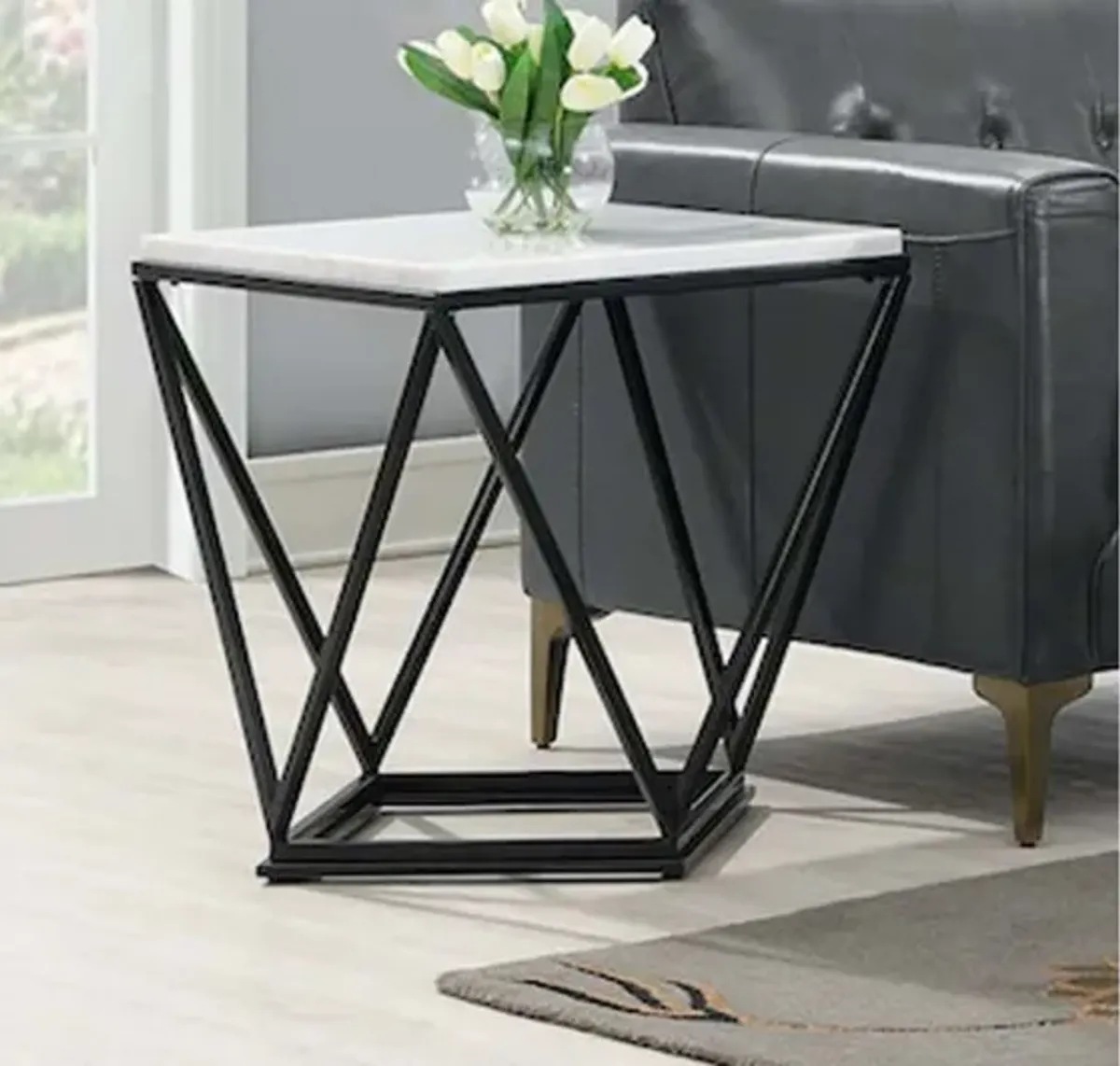 Conner End Table in Black