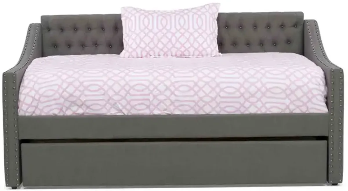 Veronica Daybed w/ Trundle in Gray, Twin