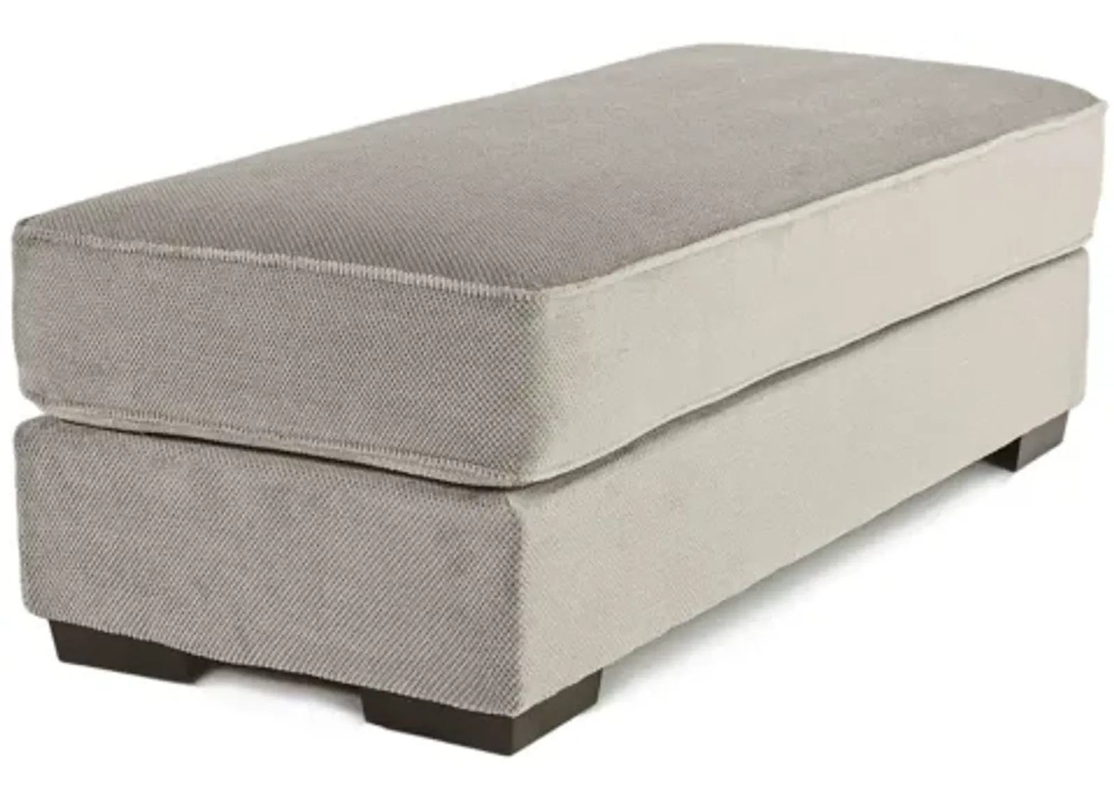 Oracle Ottoman in Cooper Platinum