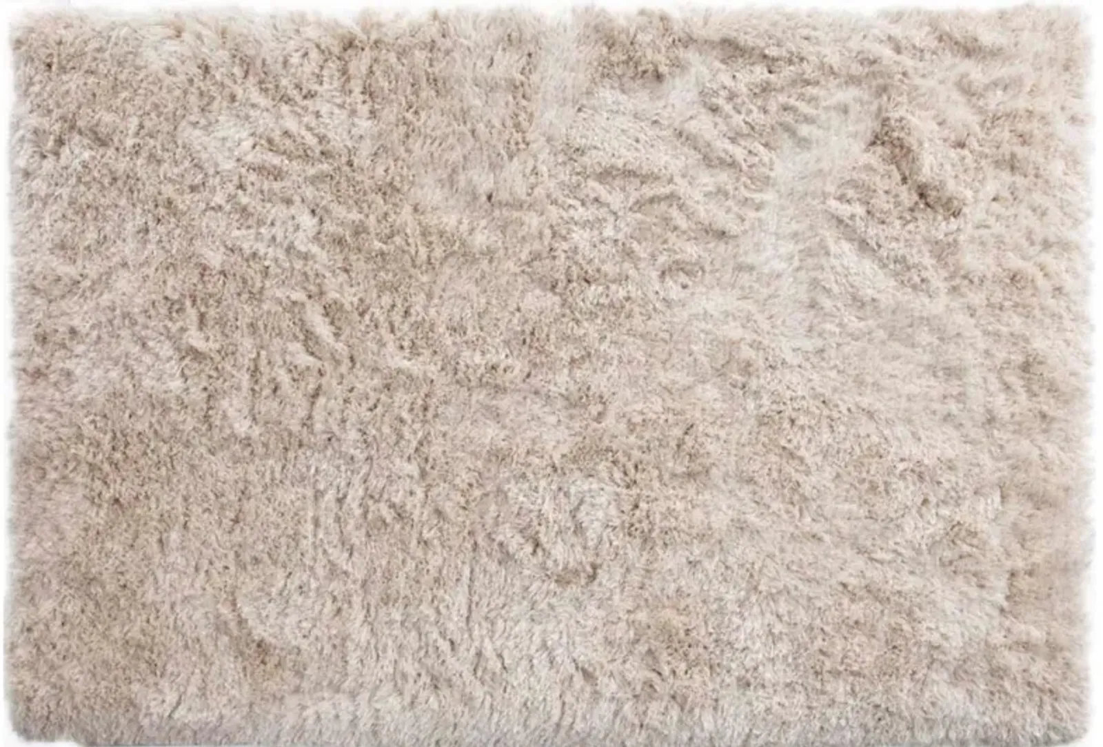 Luxe Shag Rug in Ivory, 5 X 8