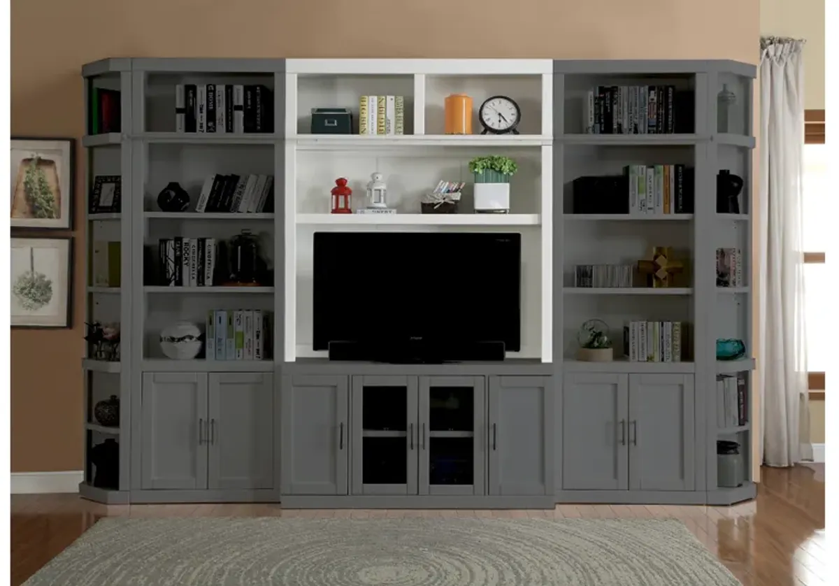 Catalina Media Hutch in White, 56 Inch