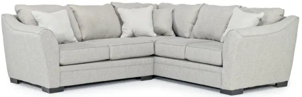Brazil Tux Loveseat Sectional in Dano Cinder, Left Facing