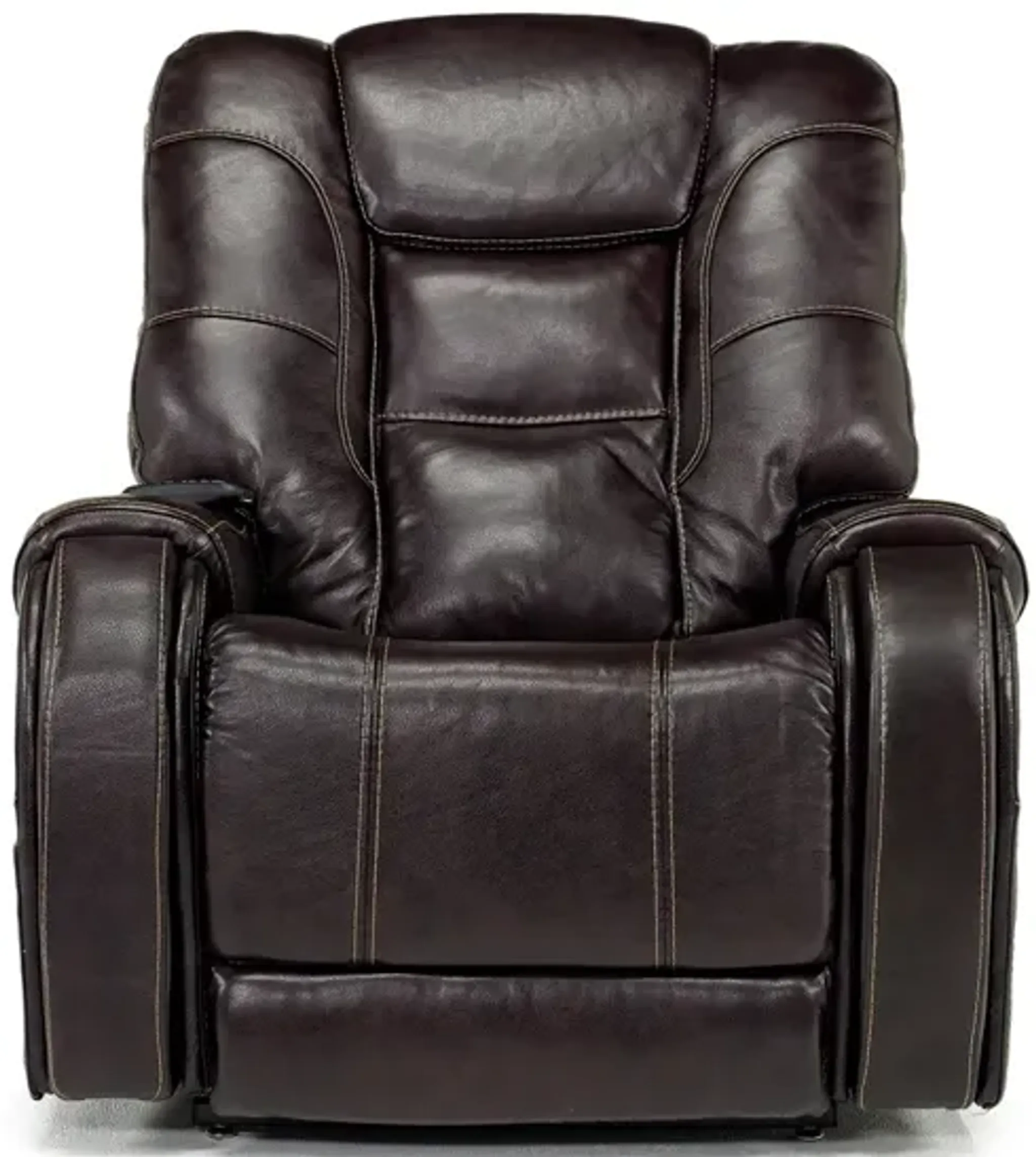 Str 3 Power Lift Chair In Walnut Leather Mor Furniture | Furniture.com
