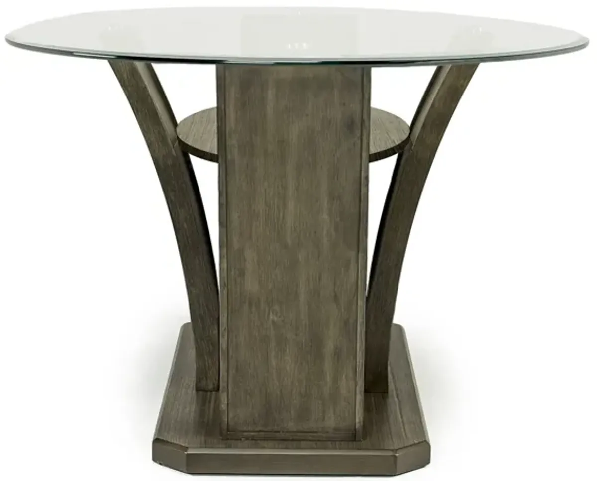 Dapper Round Dining Table in Gray