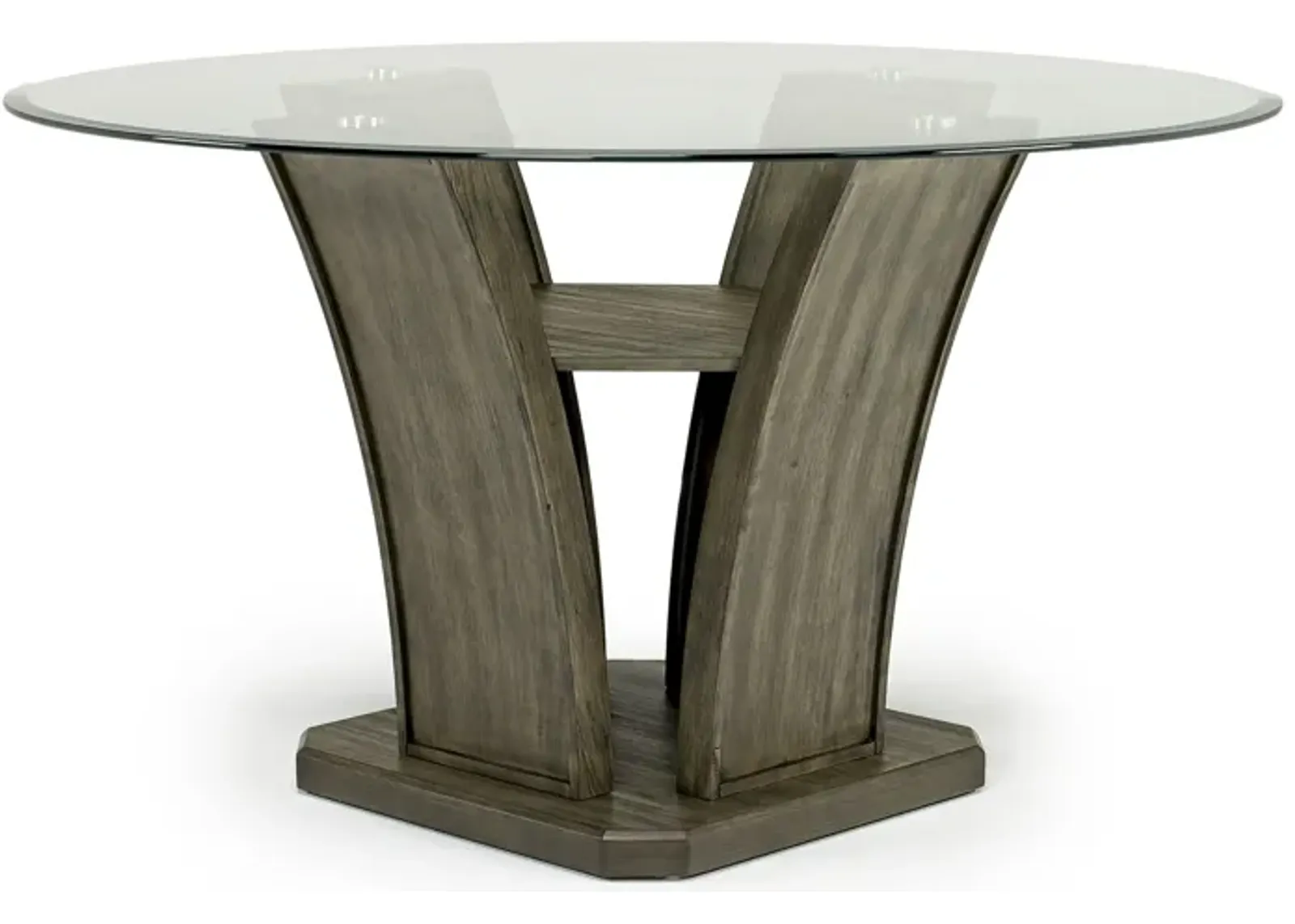 Dapper Round Dining Table in Gray