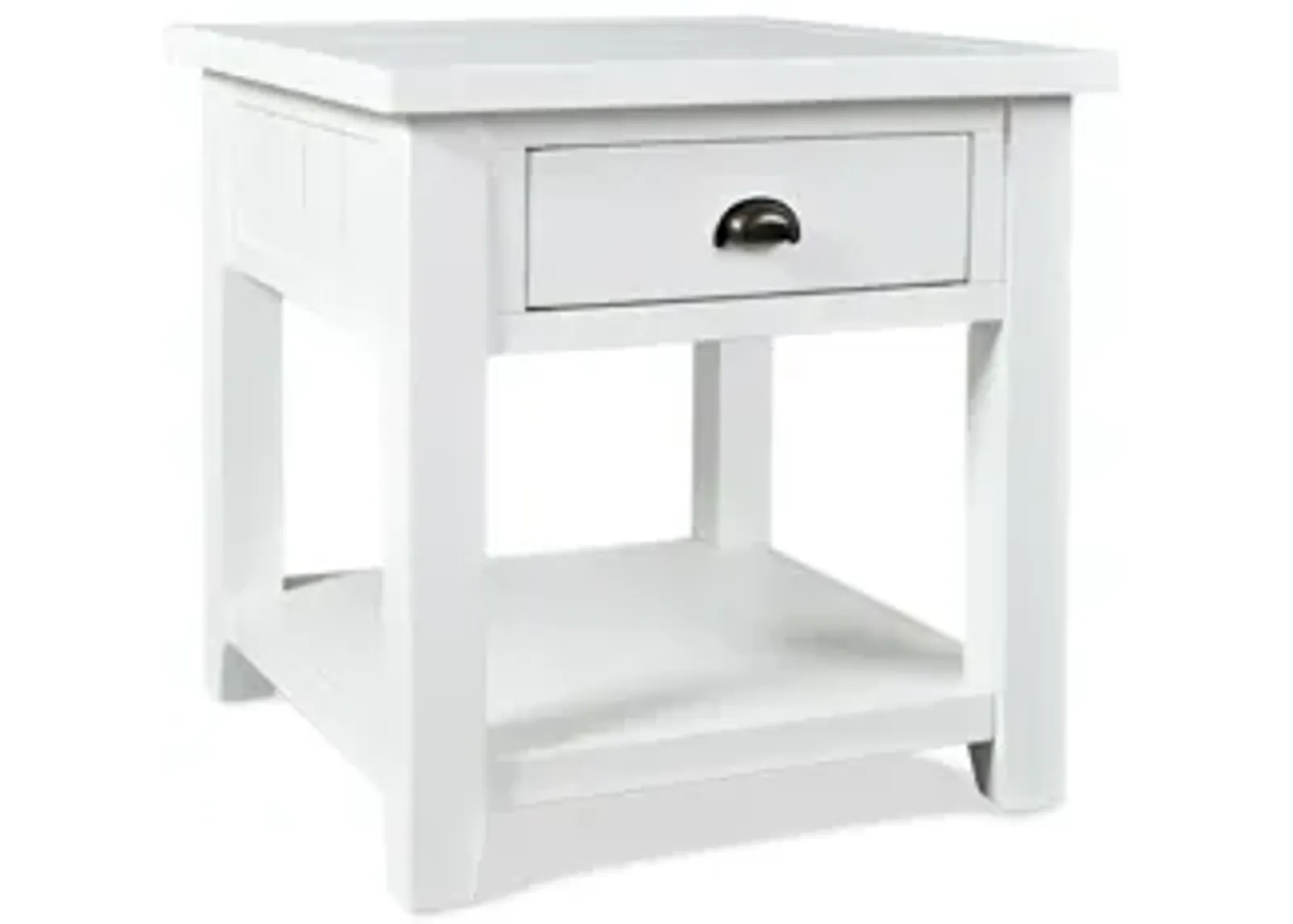 Artisans End Table in White