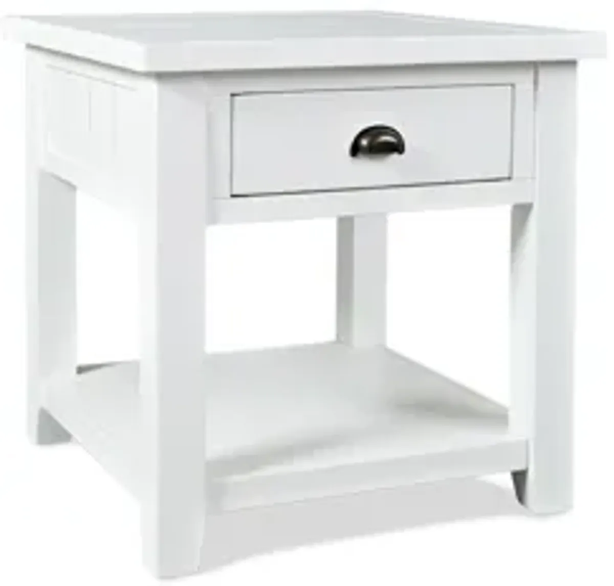 Artisans End Table in White