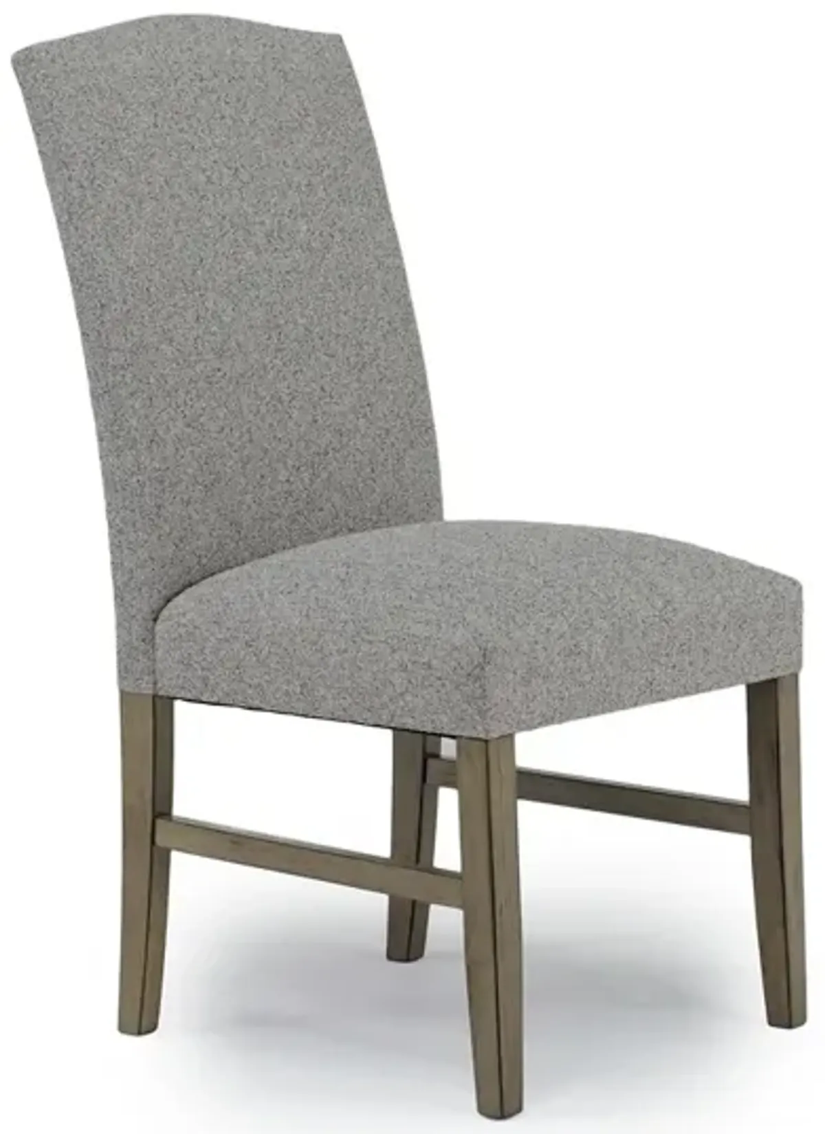 Brighton Side Chair in Light Gray/Light Brown