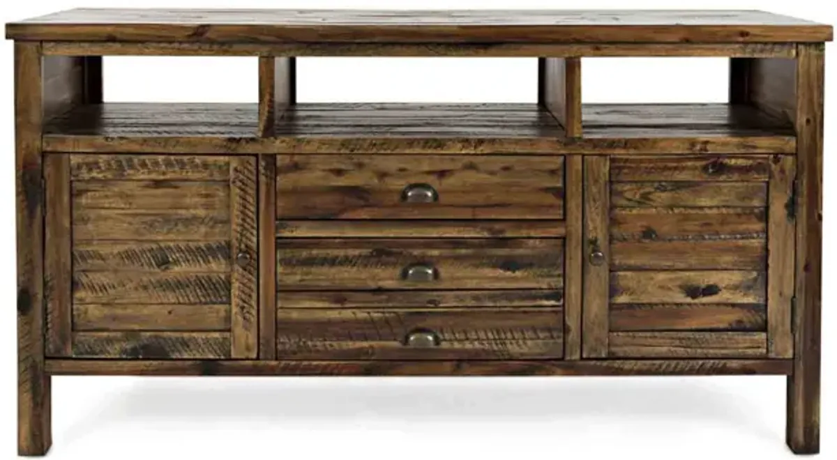 Artisans Media Console in Oak, 60 Inch