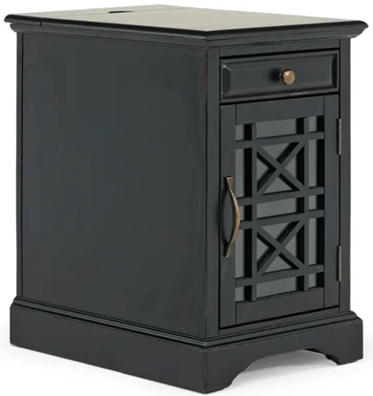 Skyy Chairside Table in Black